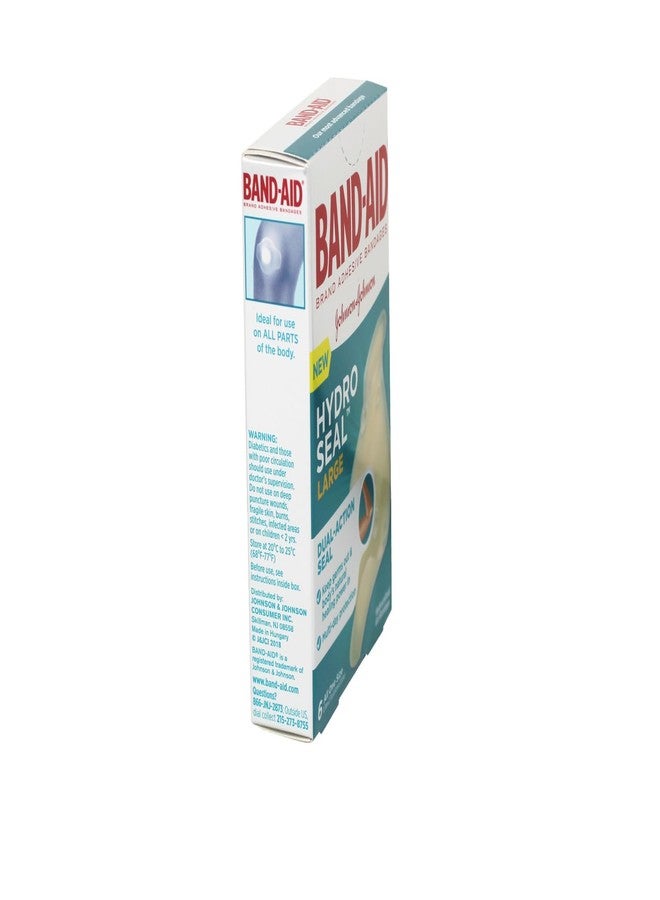 Johnson & Johnson Band-AID Adhesive Bandages Large Hydro Seal Hydrocolloid Gel Strips, Seal to Heal, 1.7x2.7 in, 6 CT (Pack of 2) - Image 5